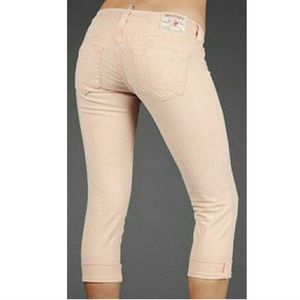 NWT True Religion Lizzy Rolled Cuff Pineapple